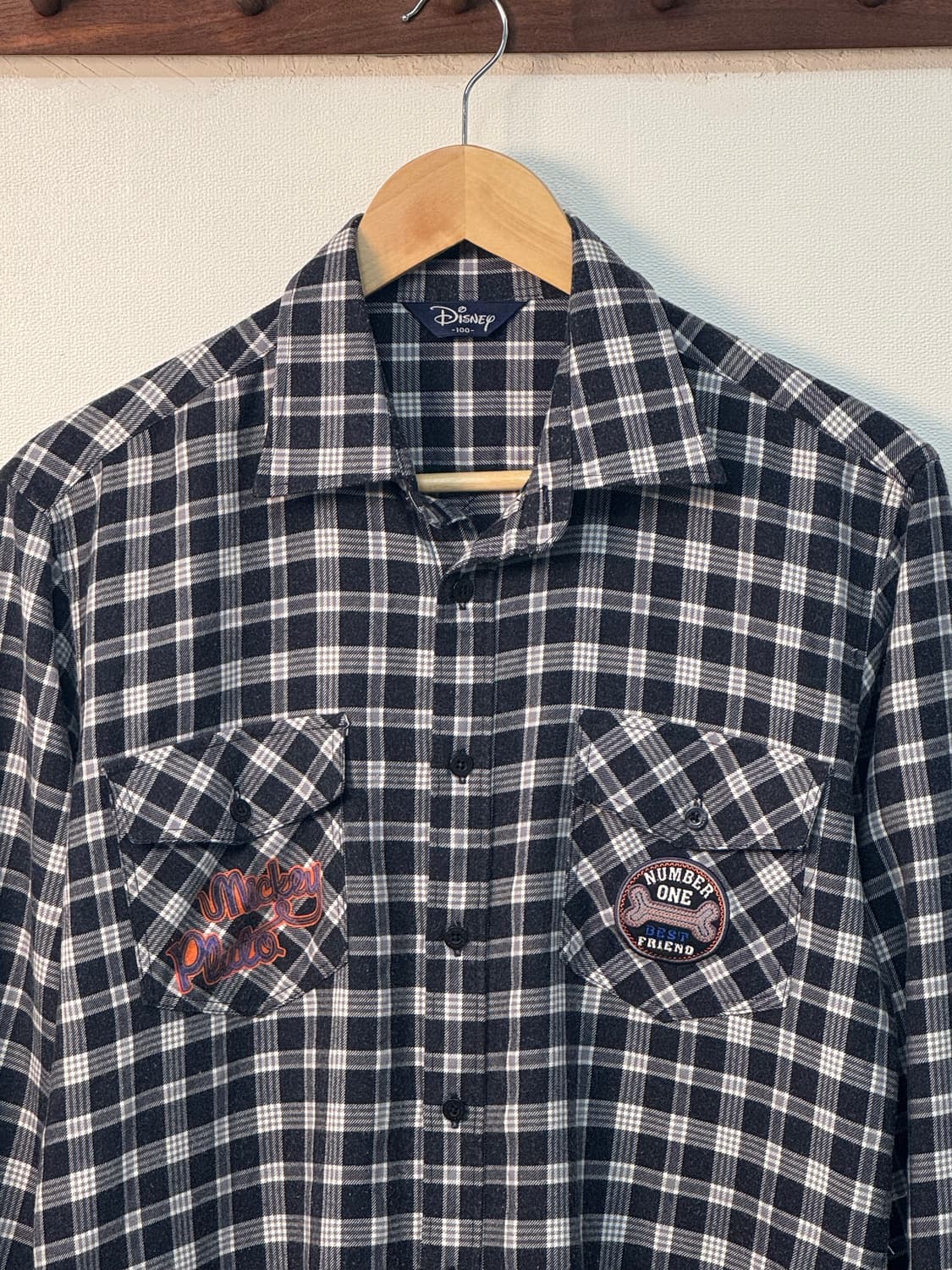 디즈니 체크 셔츠/S24 상품이미지2