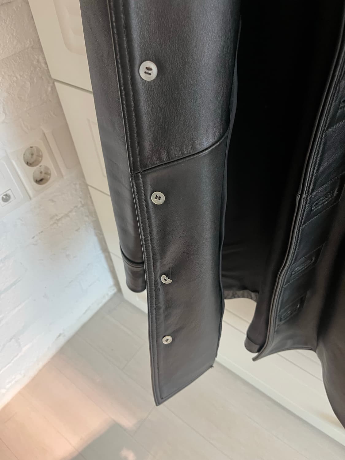 빈티지 웨스턴 요크 카우레더 코트 100사이즈 상품이미지3