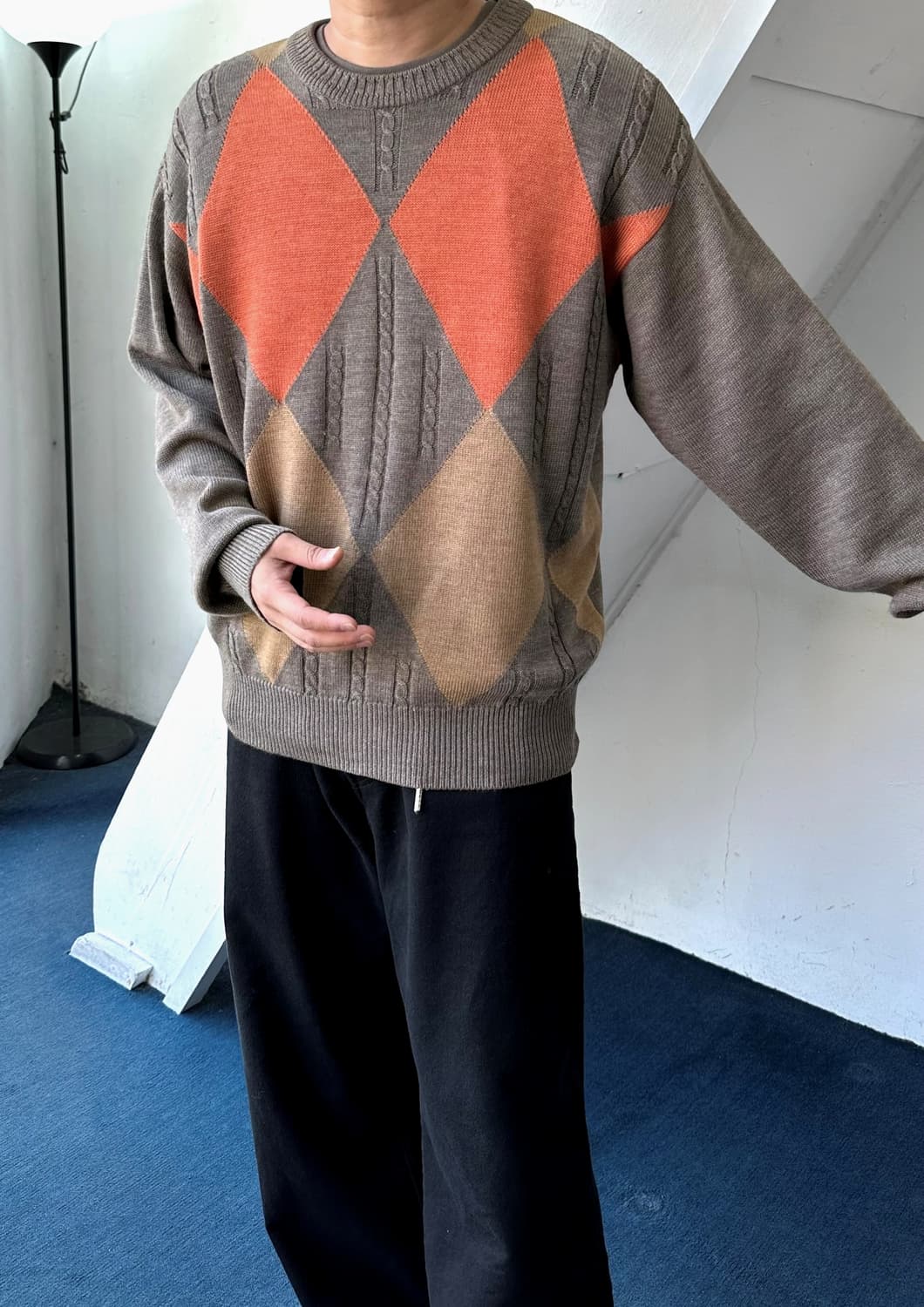 High count wool design knit top 상품이미지2