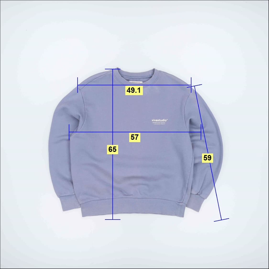 M 비바스튜디오 헤비 빈티지 스웻셔츠 맨투맨 4187 상품이미지8