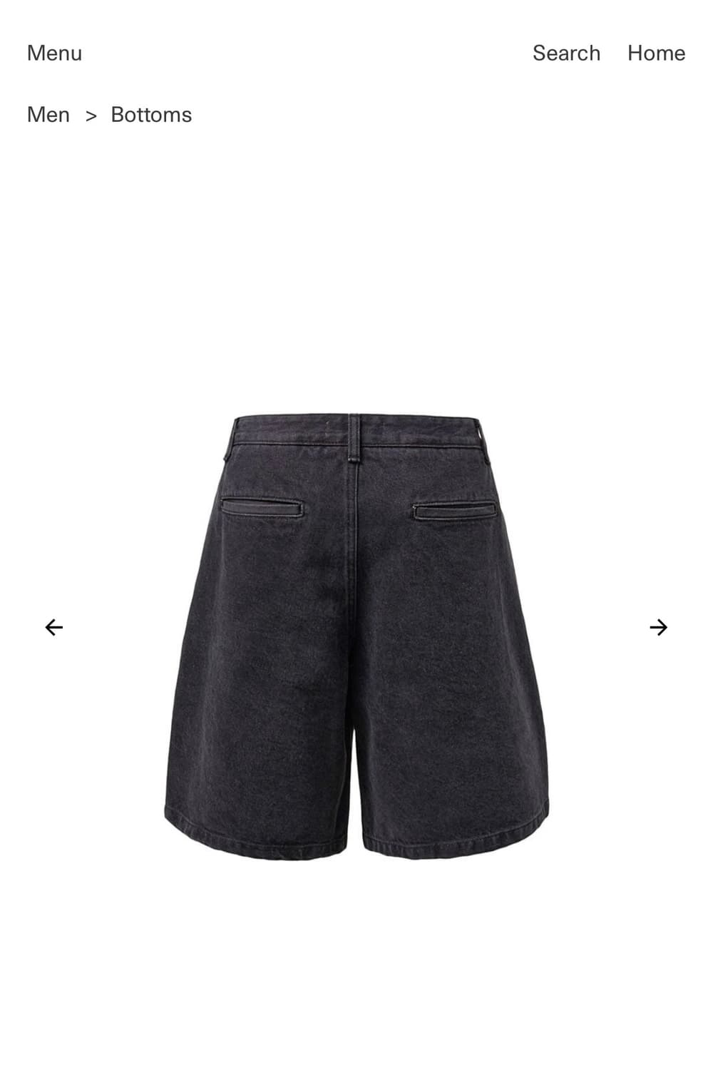 아모멘토 Men's Cut-Out Pocket Denim Shorts 상품이미지3