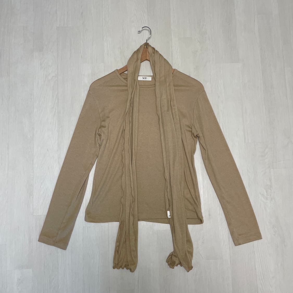 엔오디 머플러 탑 SET-UP 카멜 상품이미지8