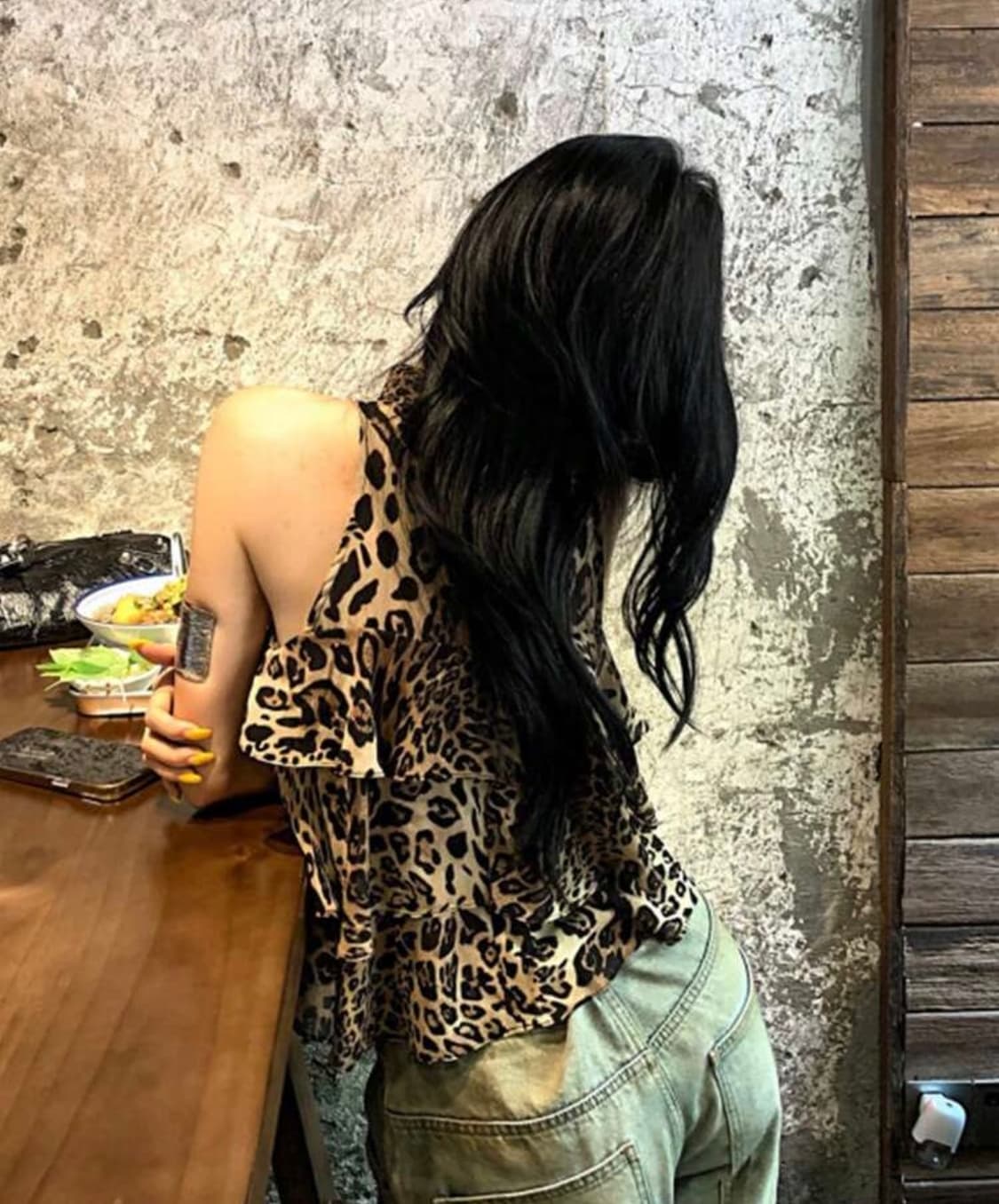 빈티지 여름 레오파드 여성 홀더넥 탑 상품이미지2