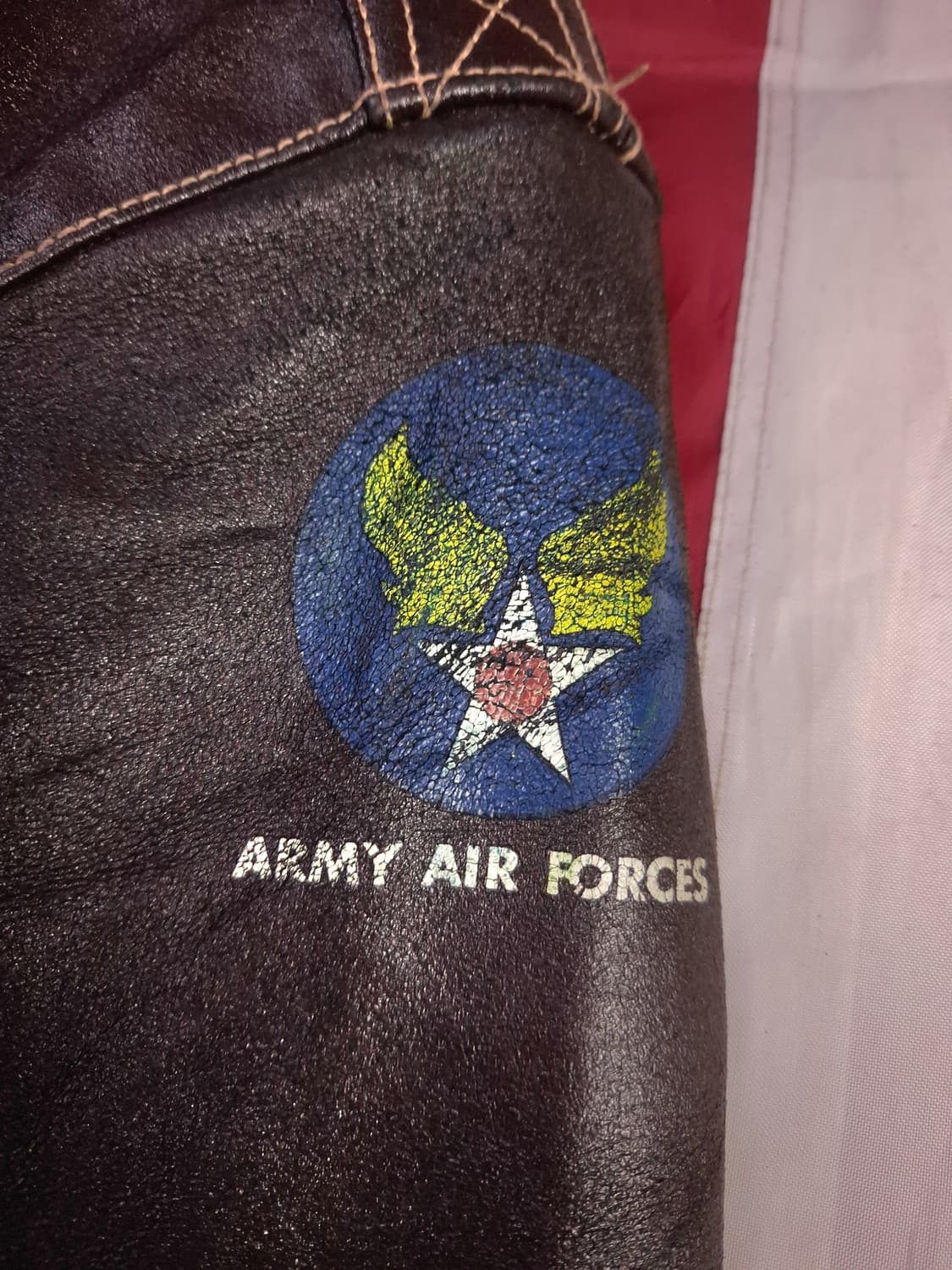 오리지날 MORGAN 모건 리얼레더 A-2 미공군 항공자켓 상품이미지7