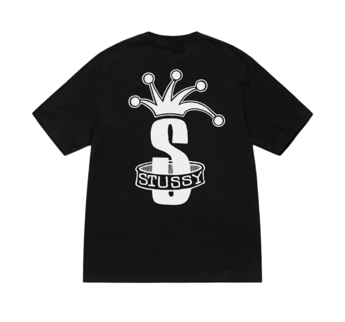 스투시 크라운 밴드 티셔츠 블랙 상품이미지1