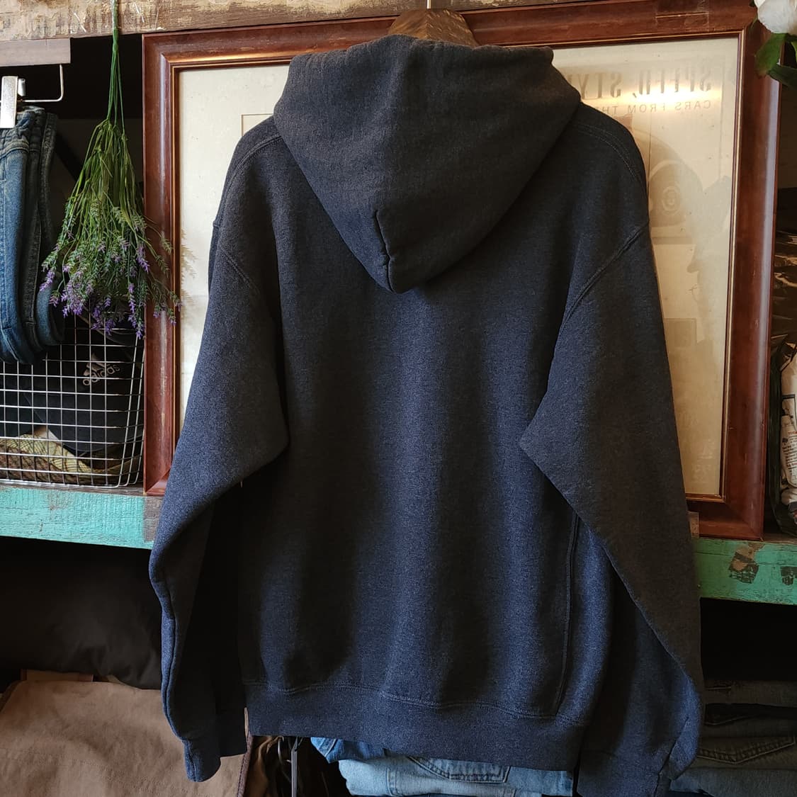 90s 러셀 후드 스웻셔츠 캐네디언 웨스턴 빈티지 후드 M 상품이미지4