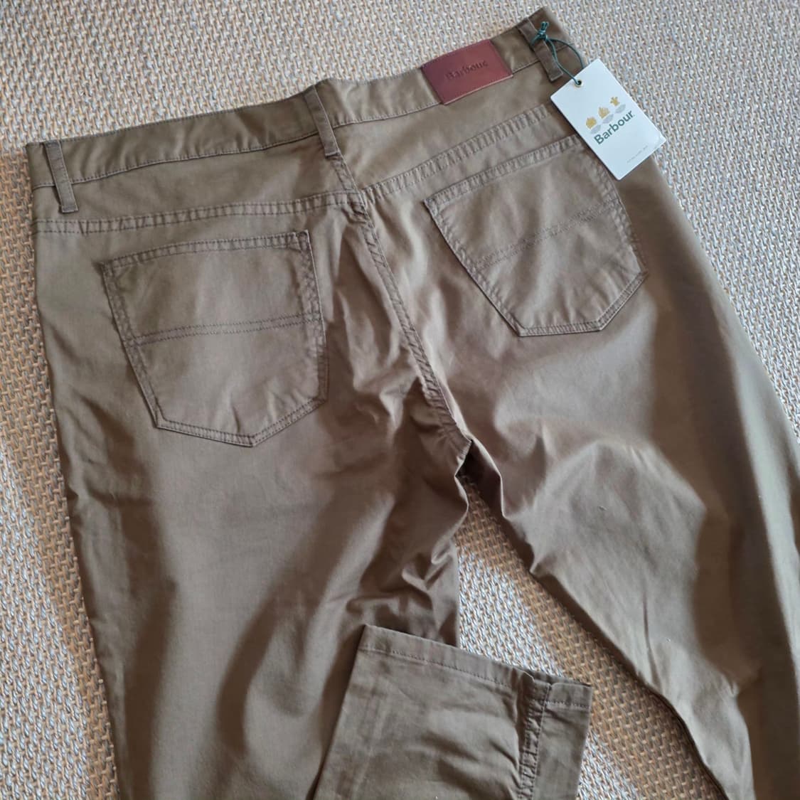 Barbour 바버 스페니시 초경량 폽플린 최상급 코튼 치노 카키 팬츠 상품이미지9