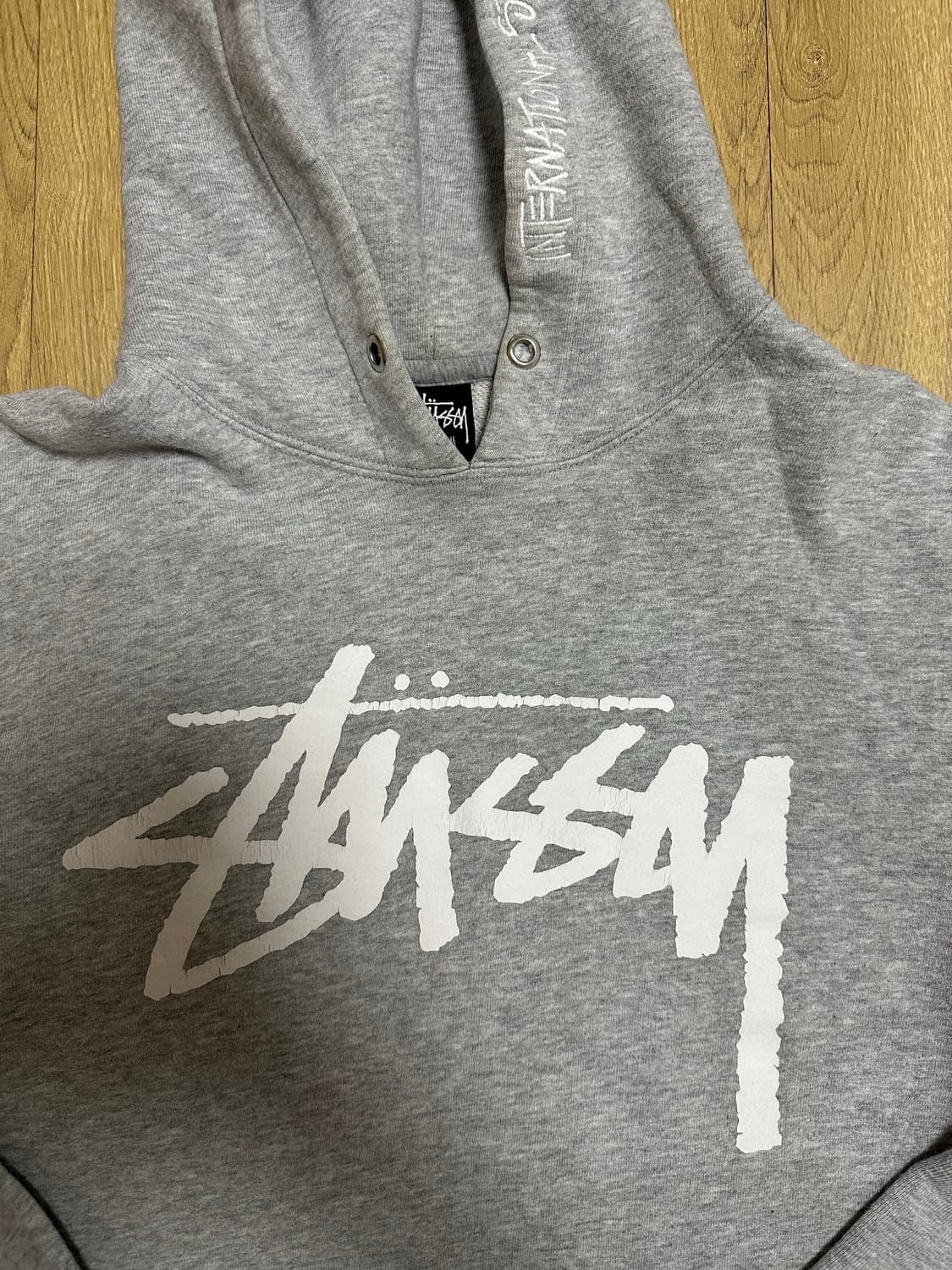 스투시 레터링 후드 M 상품이미지3