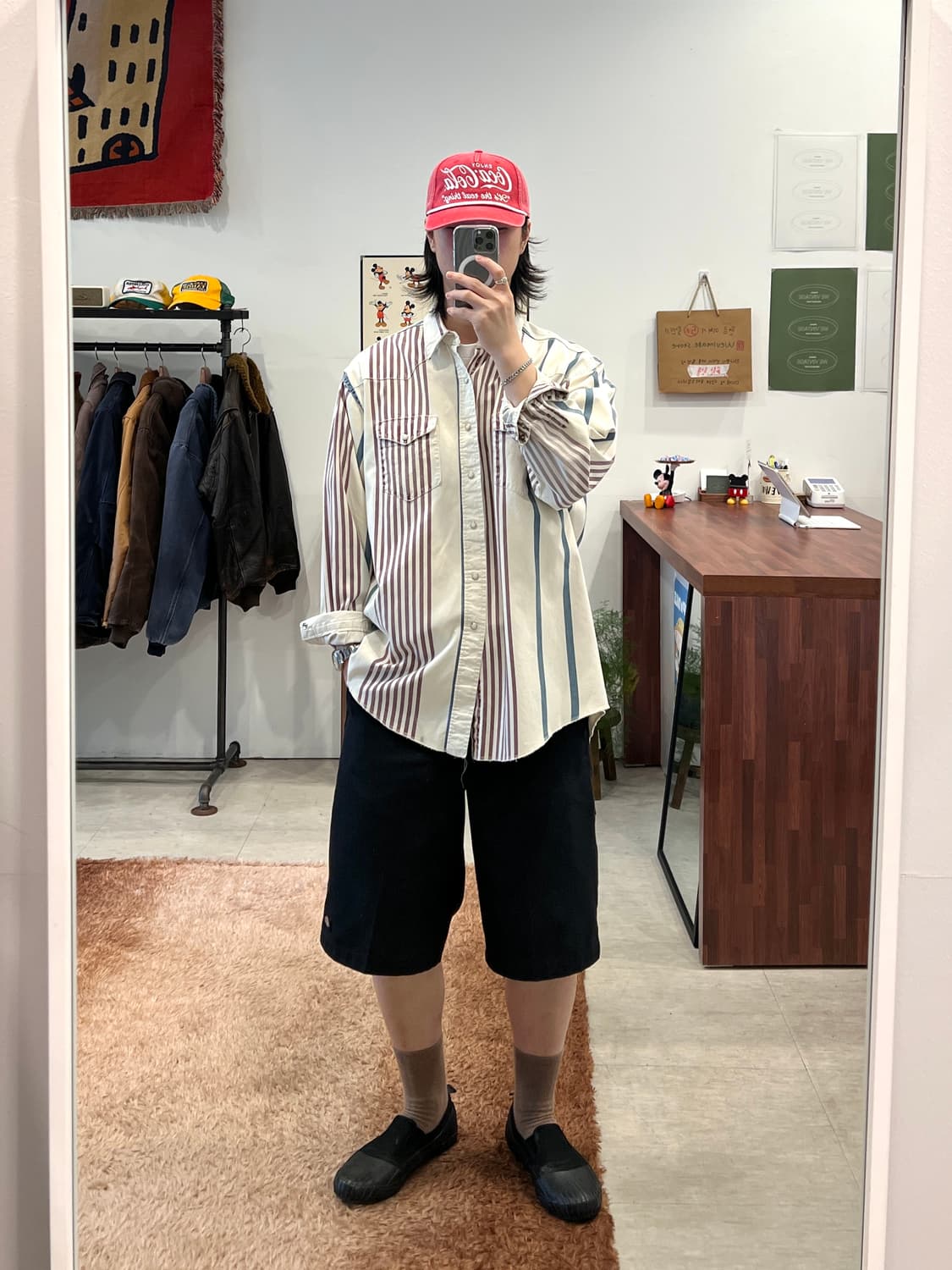 90s Wrangler 랭글러 스트라이프 웨스턴 셔츠 (made USA) 상품이미지2