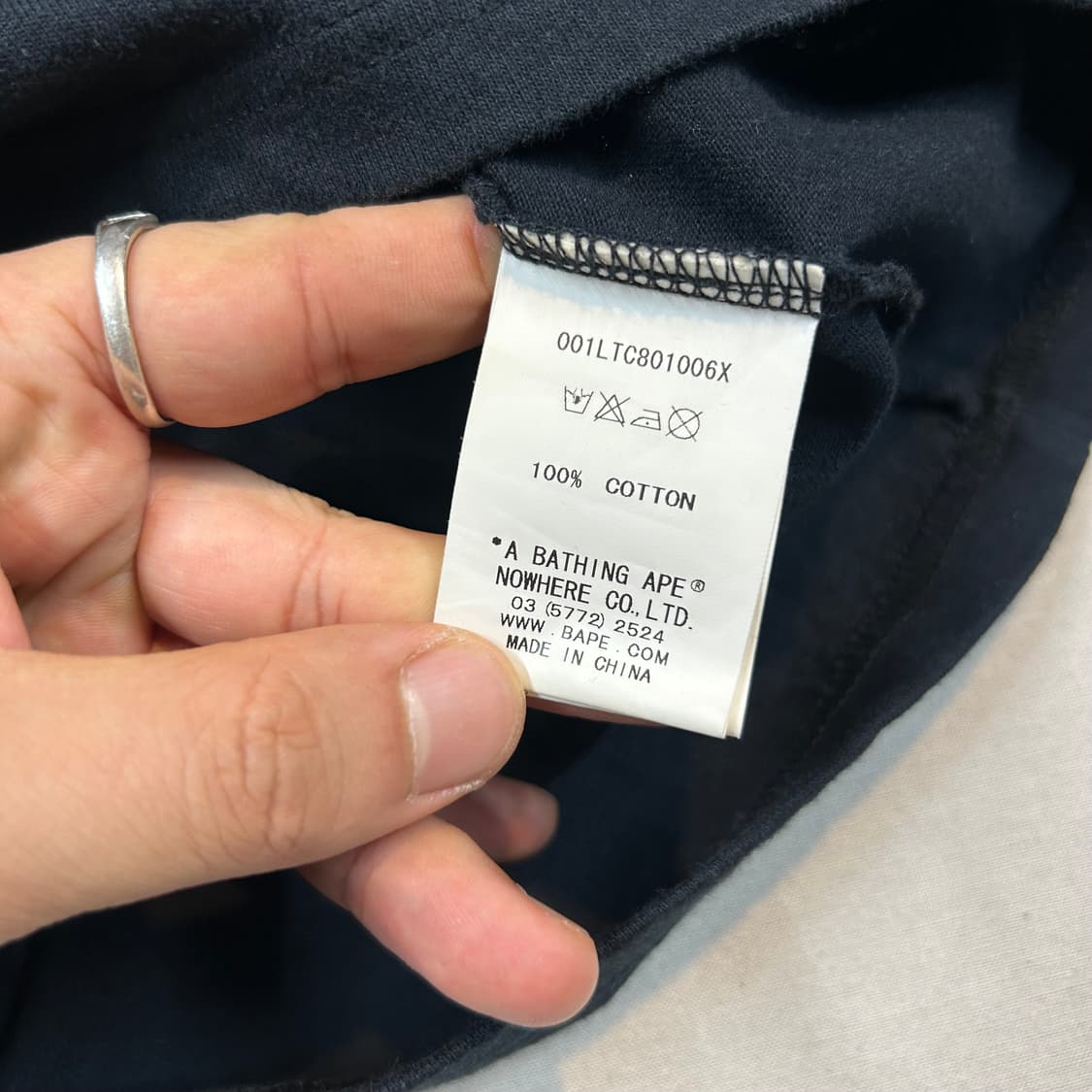 M) 베이프 샤크 롱 슬리브 긴팔 티셔츠 상품이미지7