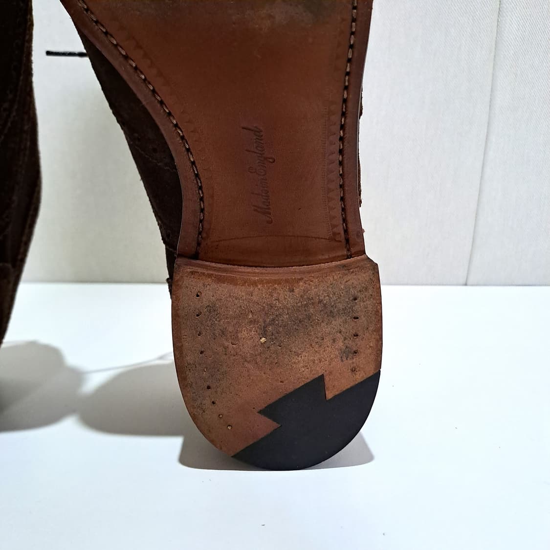 (택포) 조셉치니 스웨이드 브라운 슈즈  8.5 B736 상품이미지9