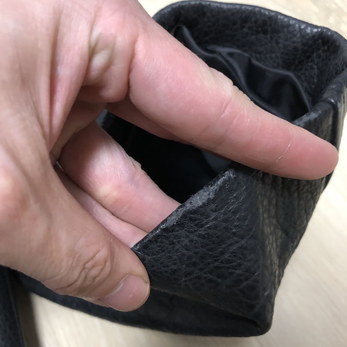 (XL) 00's 지오다노 GIORDANO 소가죽 집업 레더 자켓 블랙 상품이미지3