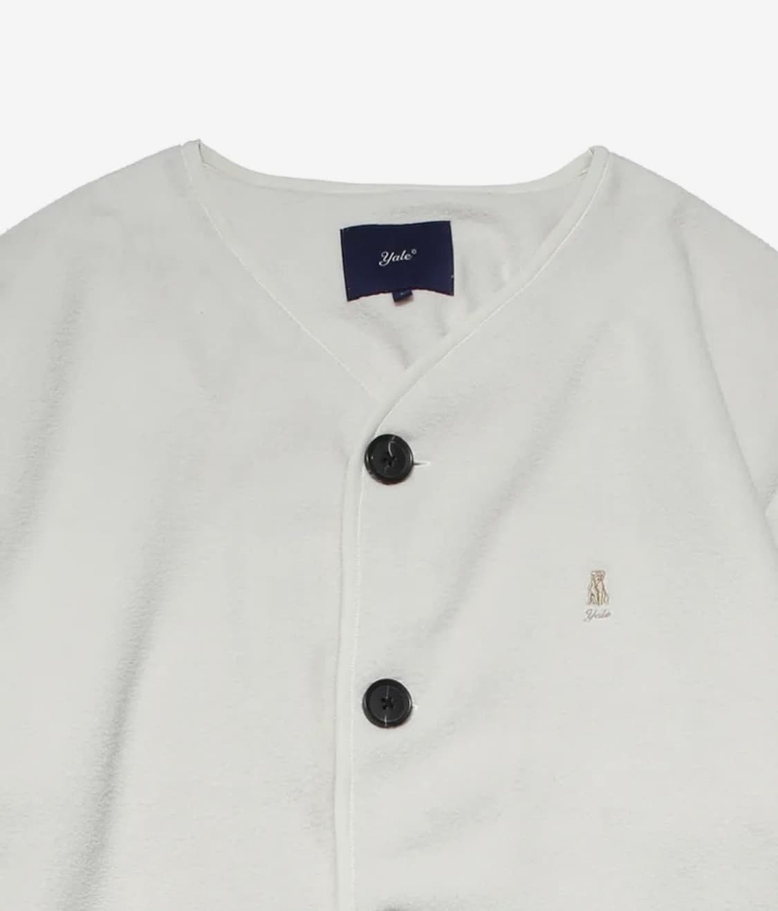 예일 플리스 오버핏 가디건 아이보리 상품이미지4