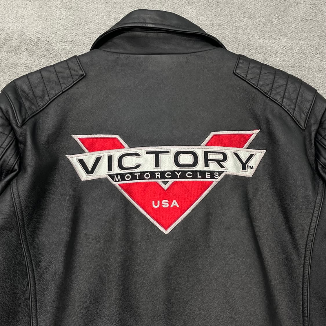 L 빈티지 Victory usa 모터사이클 라이더 자켓 상품이미지4