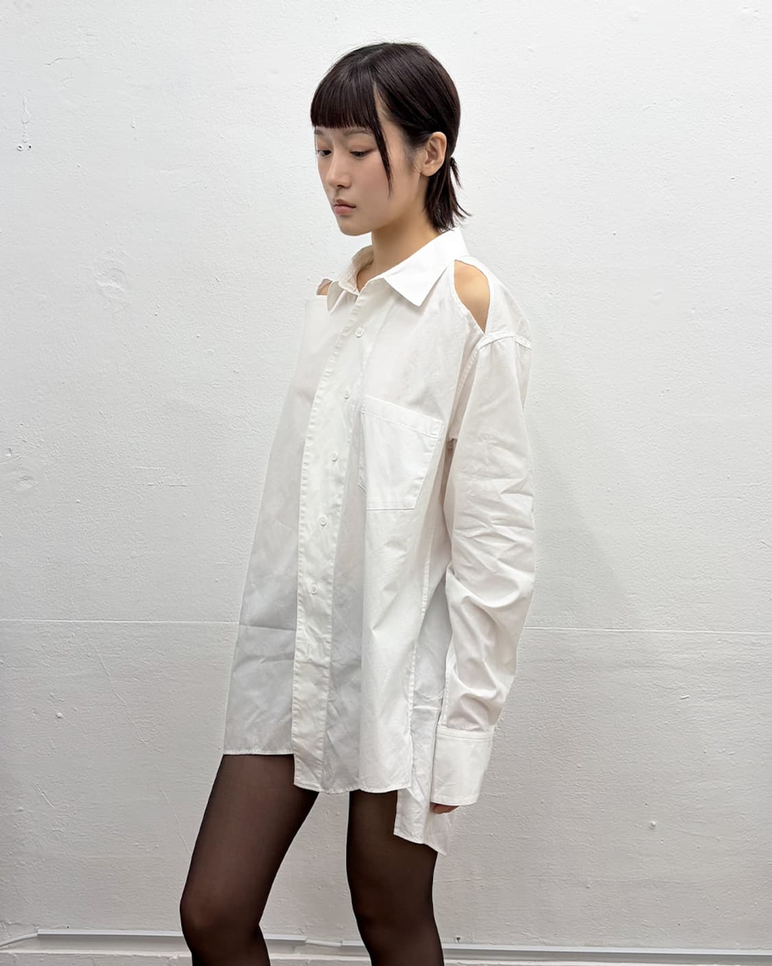 설밤 2022s/s 컷 아웃 셔츠 상품이미지3