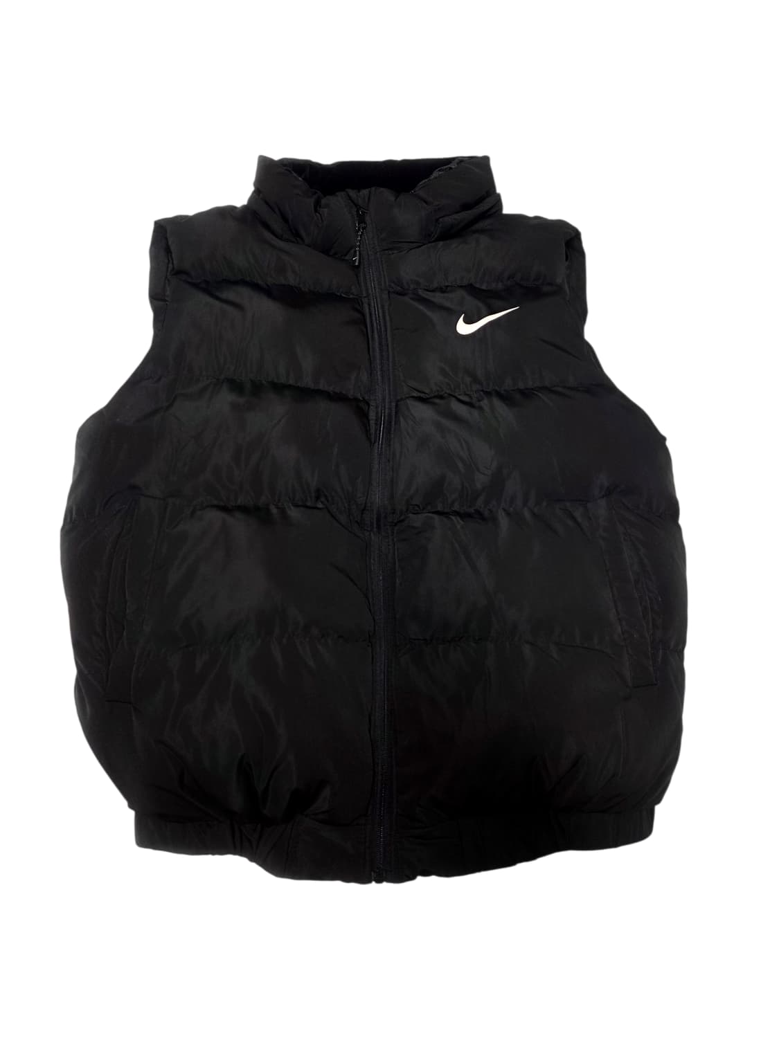 [나이키] 올드스쿨 에어 빅로고 자수 블랙 패딩 조끼 베스트 XL 모자x 상품이미지1