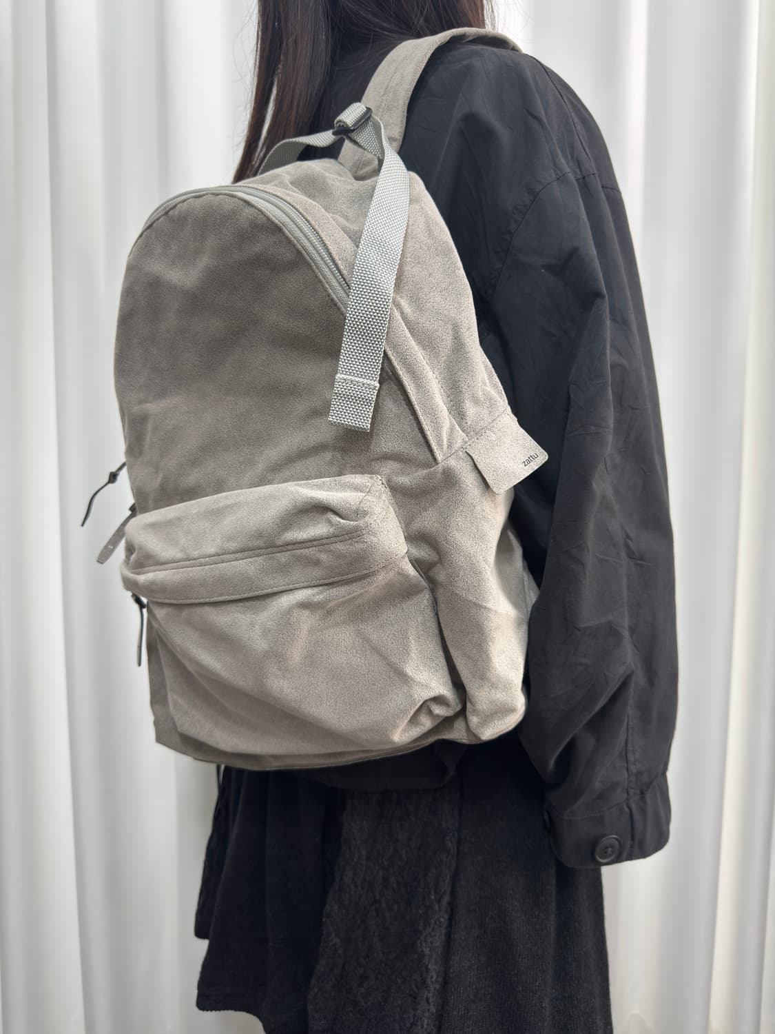 zattu soft gray backpack 상품이미지1