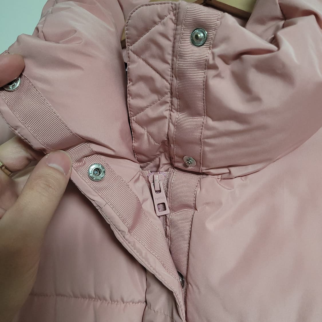 (90) Feltics 펠틱스 여성 숏 핑크 패딩 상품이미지3