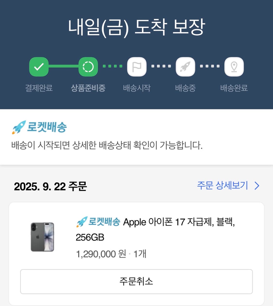 아이폰 17 블랙 / 세이지 내일도착 금요일 로켓배송 배송지변경가능 상품이미지2