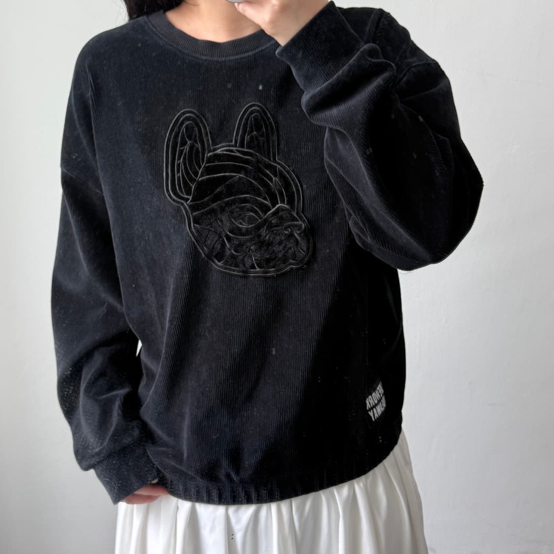 라이프워크 블랙 맨투맨 상품이미지1