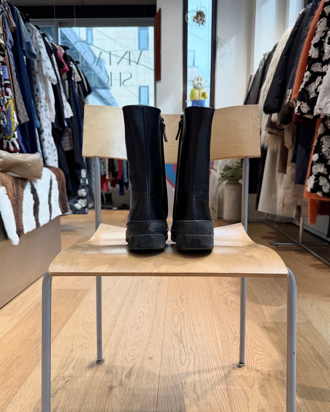 구찌 블랙 레더 부츠  상품이미지4