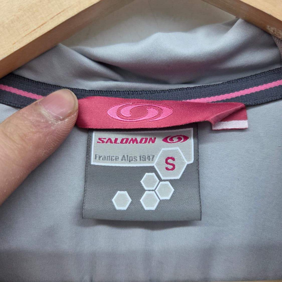 살로몬 여성 후드 바람막이 그레이 여s 상품이미지4