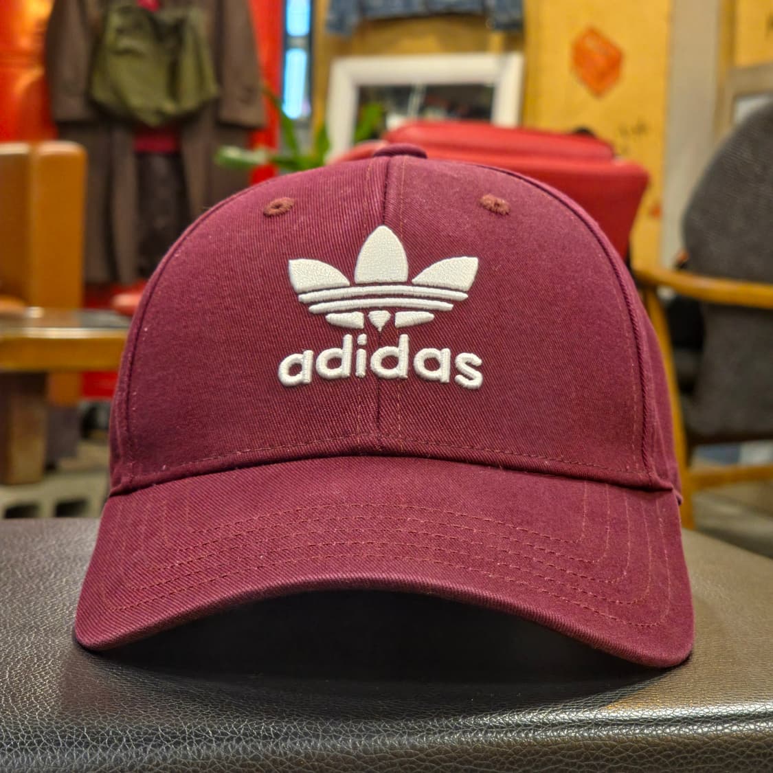 아디다스 볼캡 버건디 모자 상품이미지2