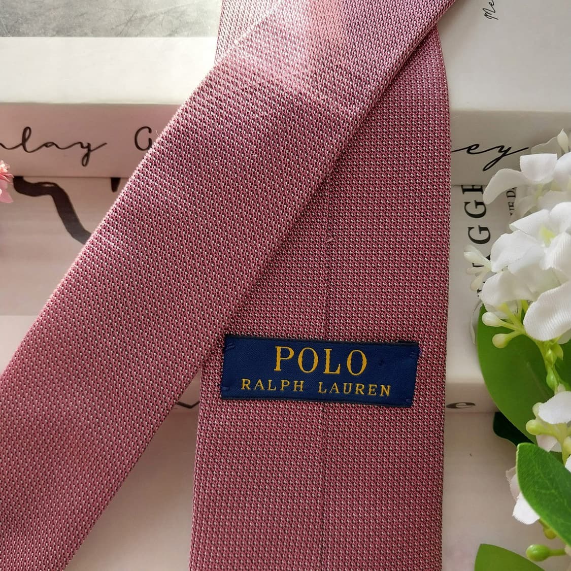 폴로 랄프로렌 실크 인디핑크 솔리드 넥타이 7cm A등급 K1730
 상품이미지6