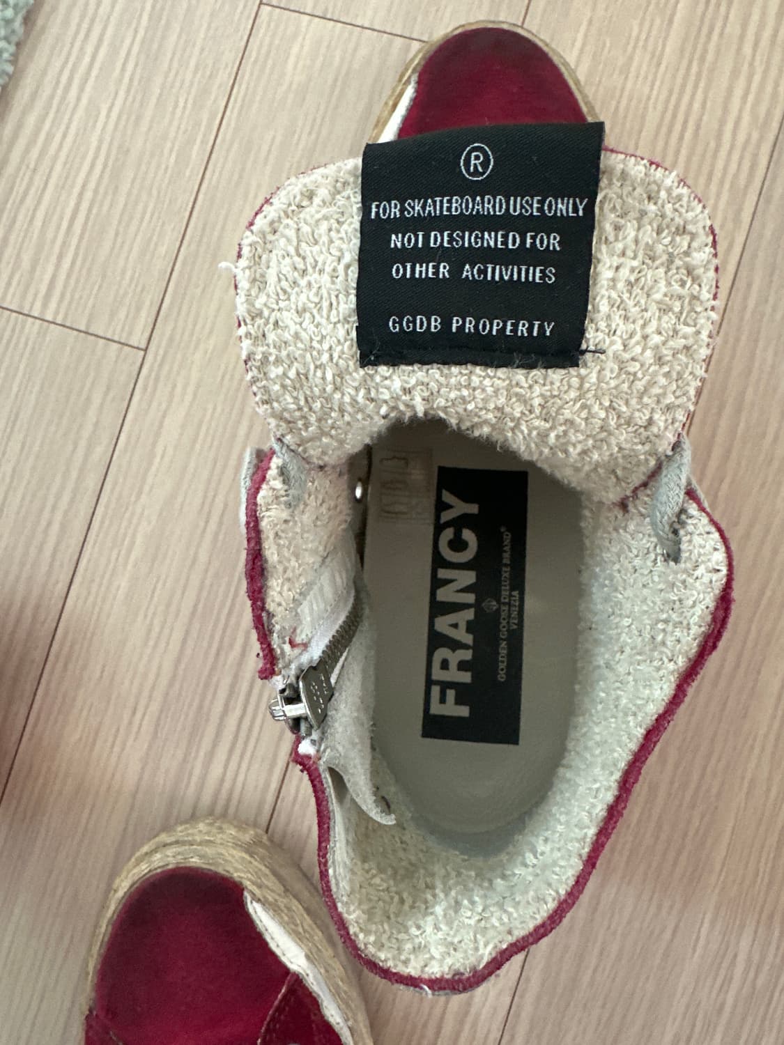 🍒 [판매] 골든구스 프란시 스웨이드 레드 (GGDB Francy) 상품이미지7