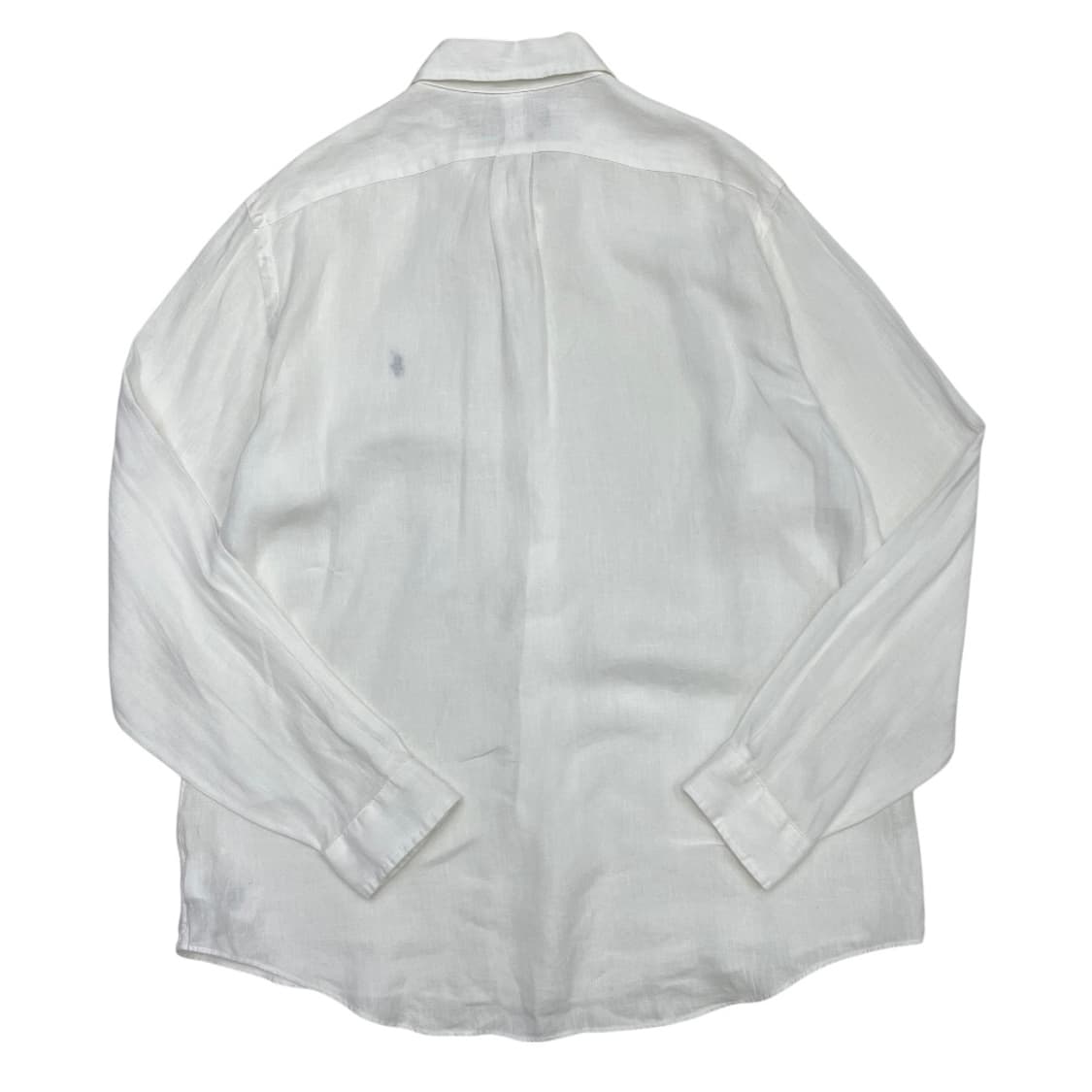 폴로 랄프로렌 네이비포니 화이트 린넨 셔츠 XL 상품이미지2