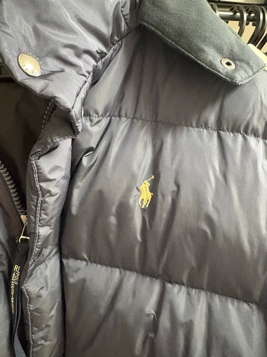 폴로 숏패딩 빈티지 상품이미지3