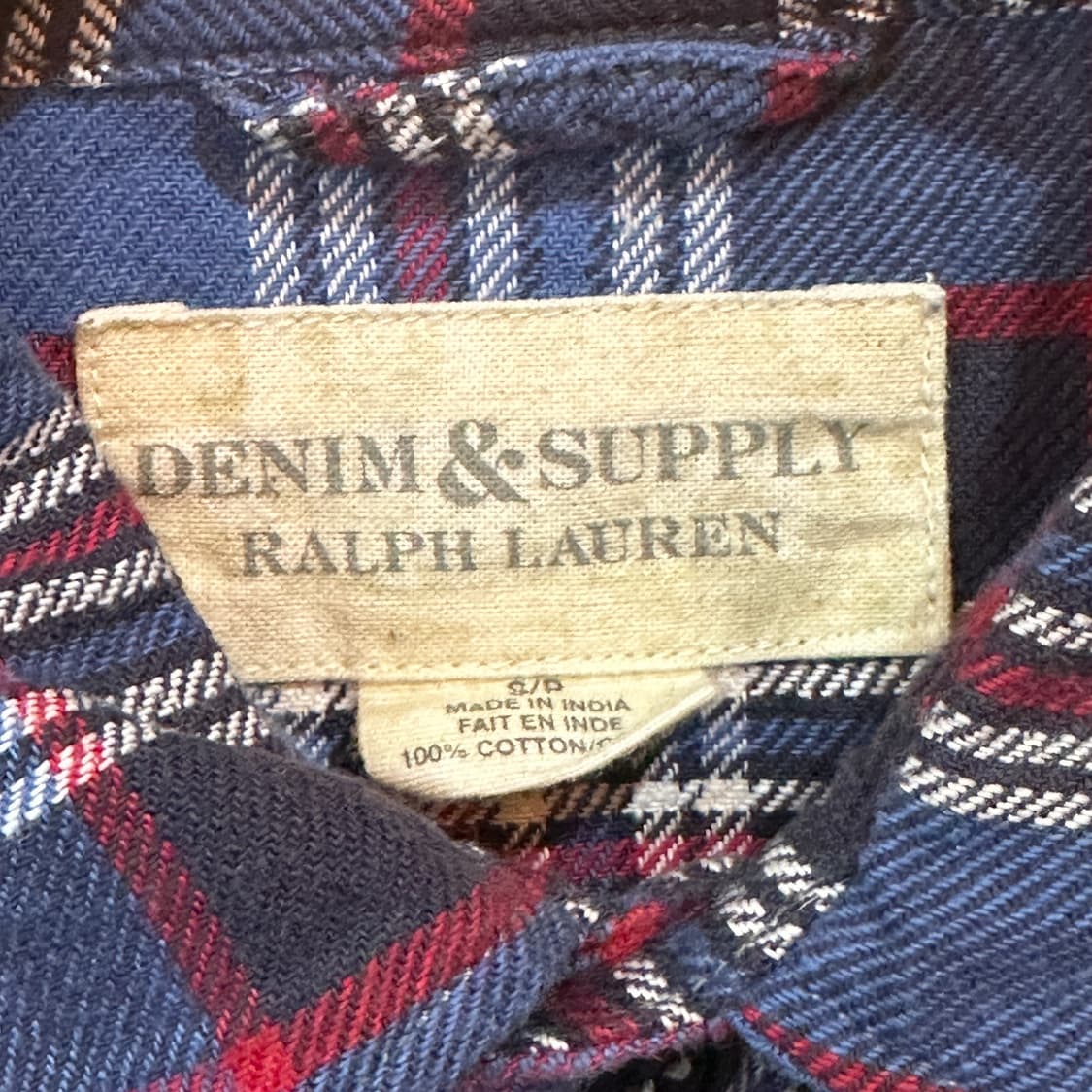 데님 앤 서플라이 랄프로렌 체크 플란넬 셔츠 상품이미지3