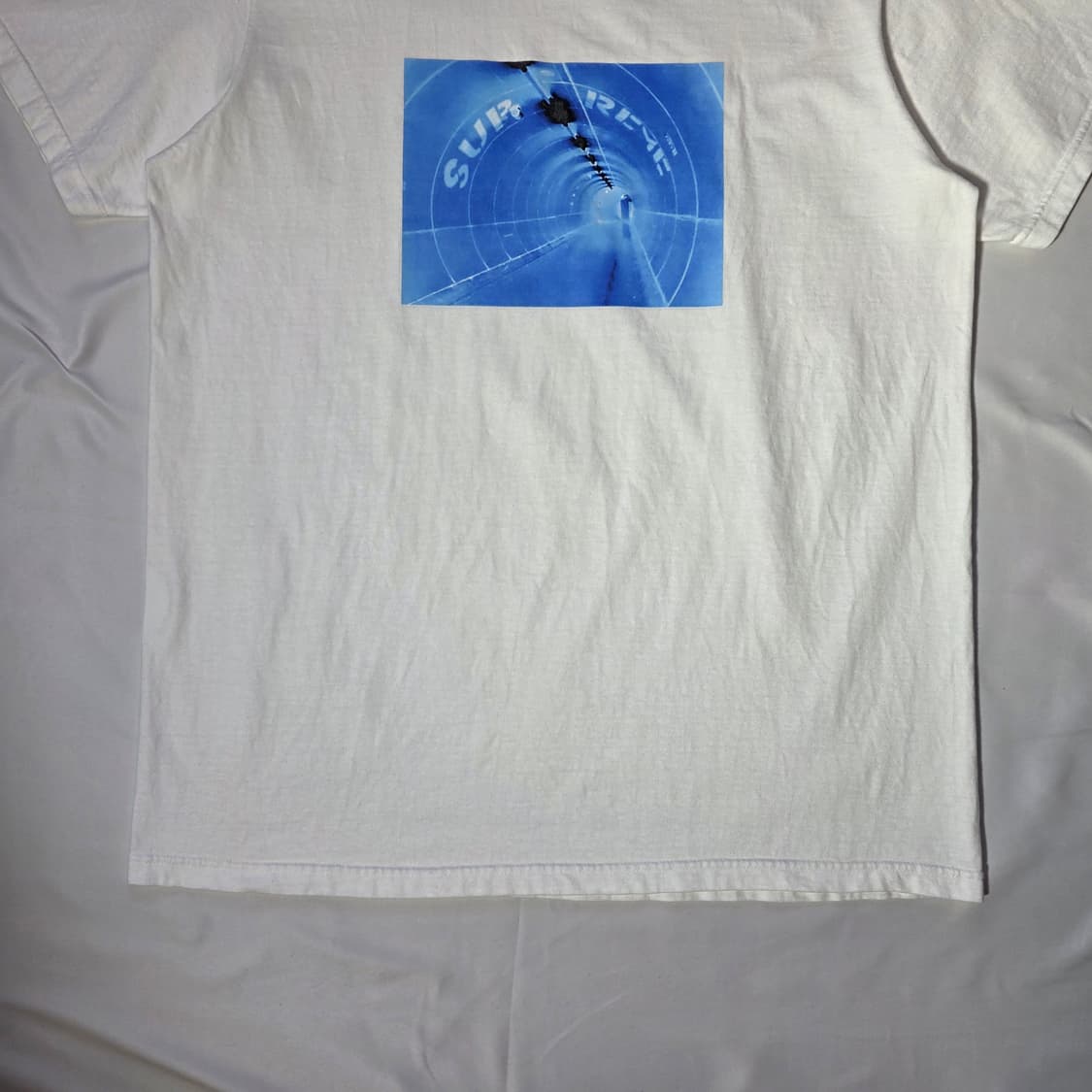 [L]슈프림 터널 티셔츠 화이트 상품이미지5