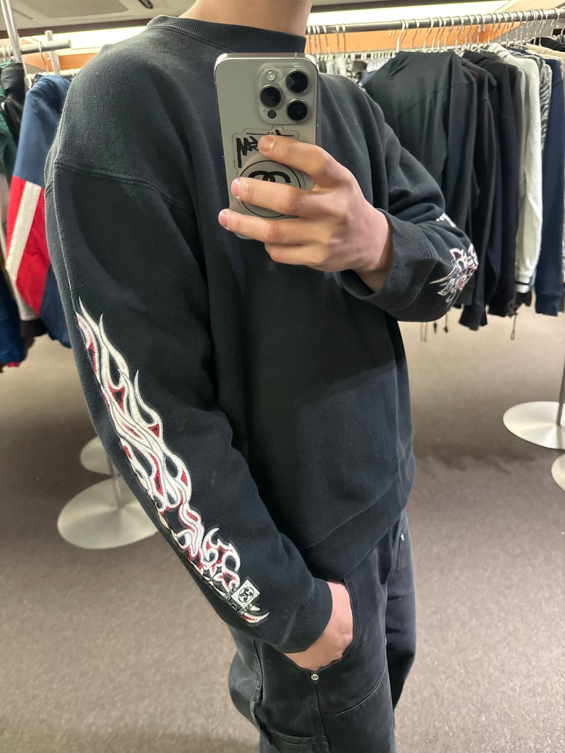 L)KARMA 빈티지 프린팅 스웻셔츠 상품이미지2