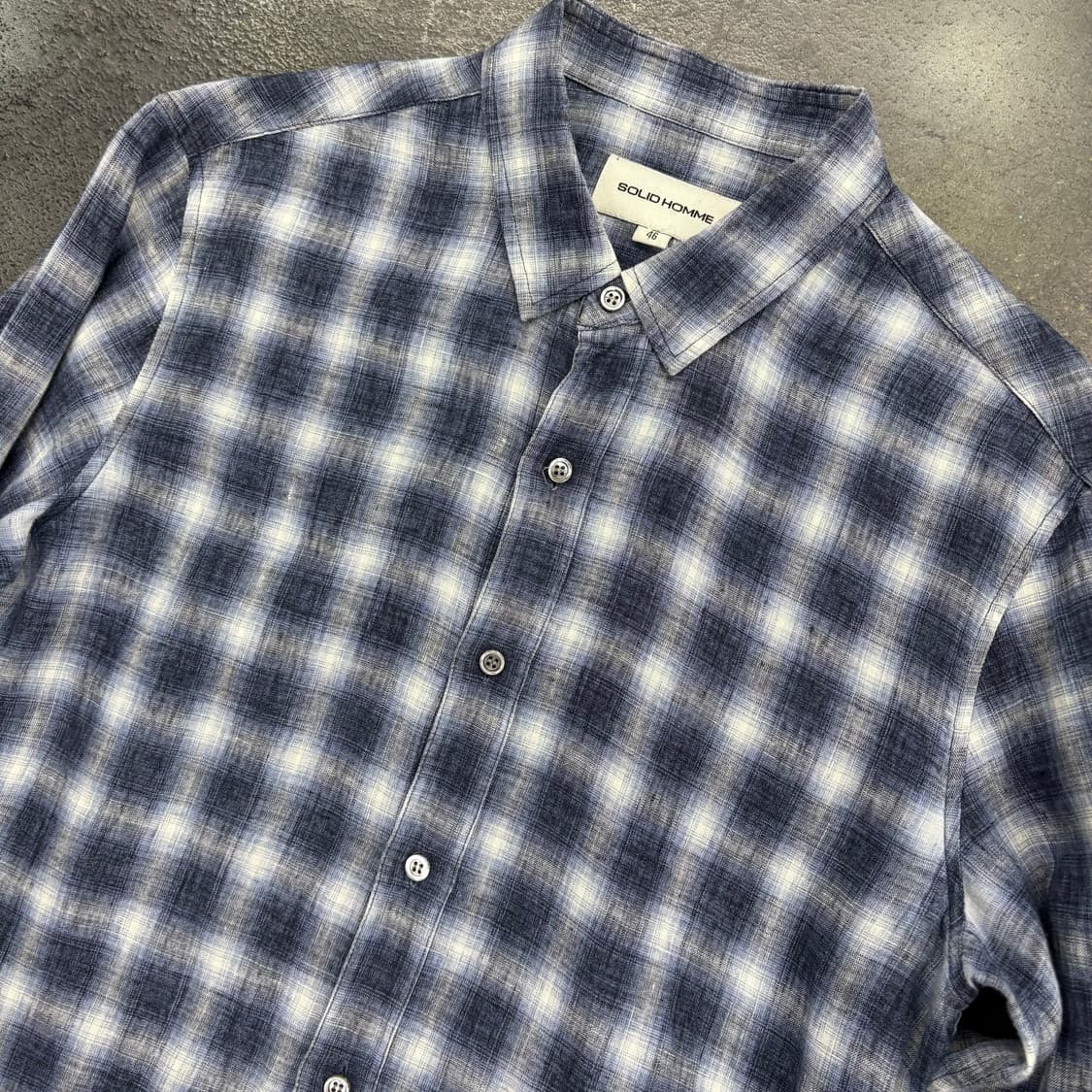 (90)솔리드옴므체크셔츠 상품이미지3