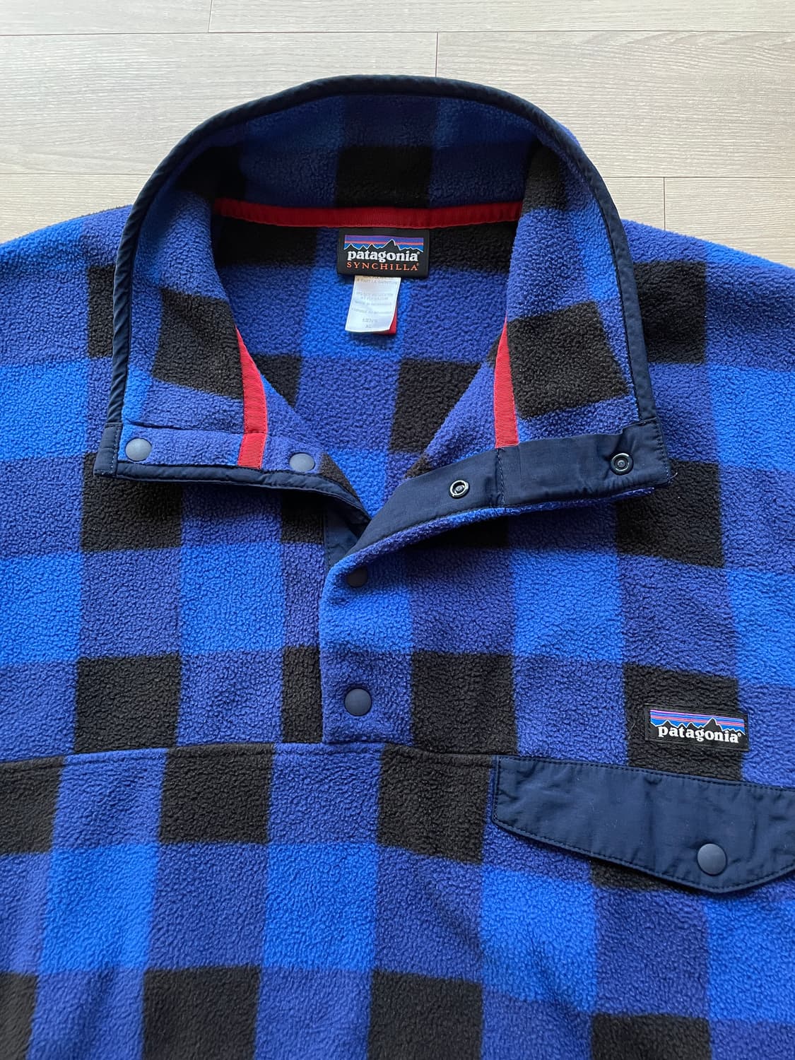 파타고니아 신칠라 블루 체크 버팔로 체크 상품이미지4