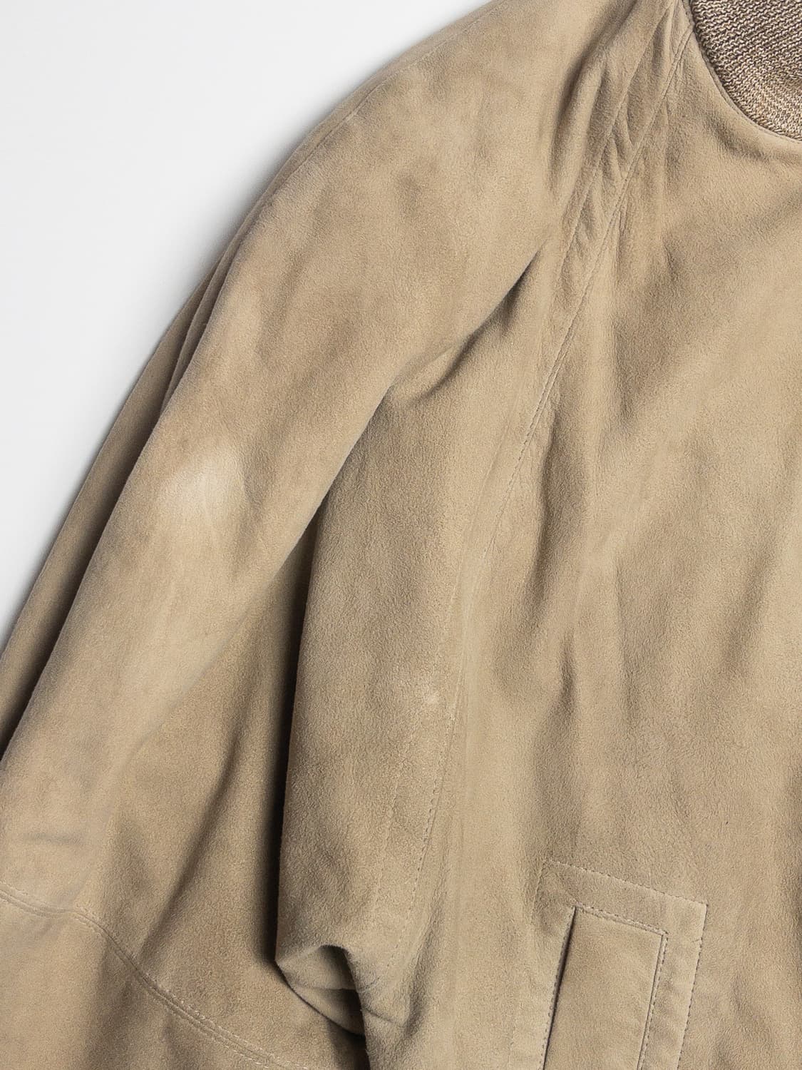 80’s Hugo Boss 스웨이드 레더 봄버 자켓 상품이미지6