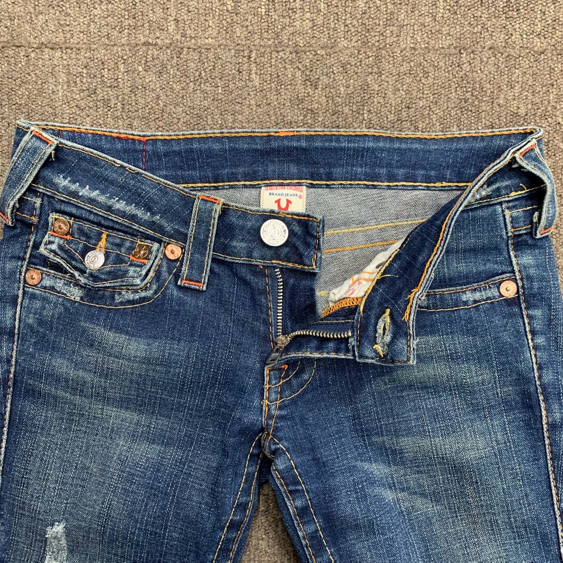 [28] 트루릴리젼 JOEY 세미부츠컷 데님팬츠 상품이미지4