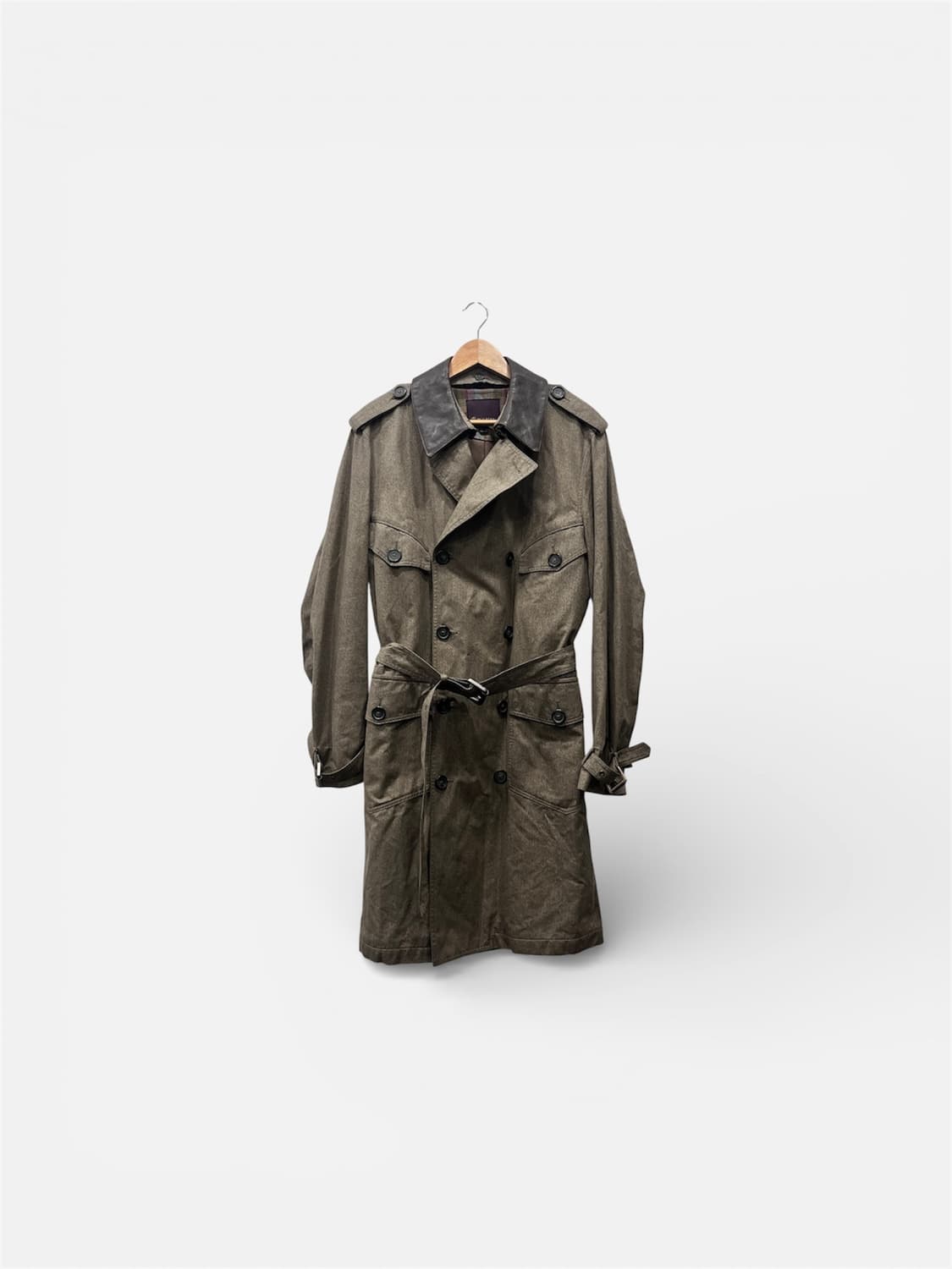 멀버리 천연가죽 왁싱재질 트렌치 코트 105 상품이미지1