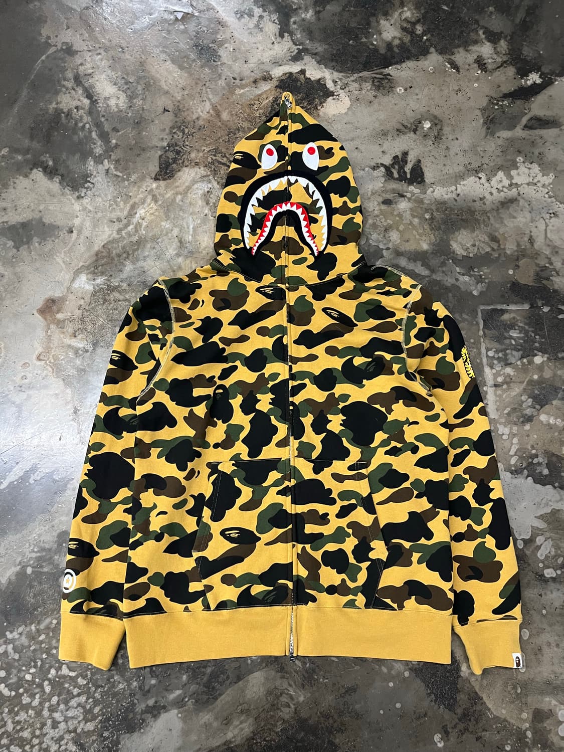 베이프 국내매장판 ponr 카모 후드집업 2XL 상품이미지1