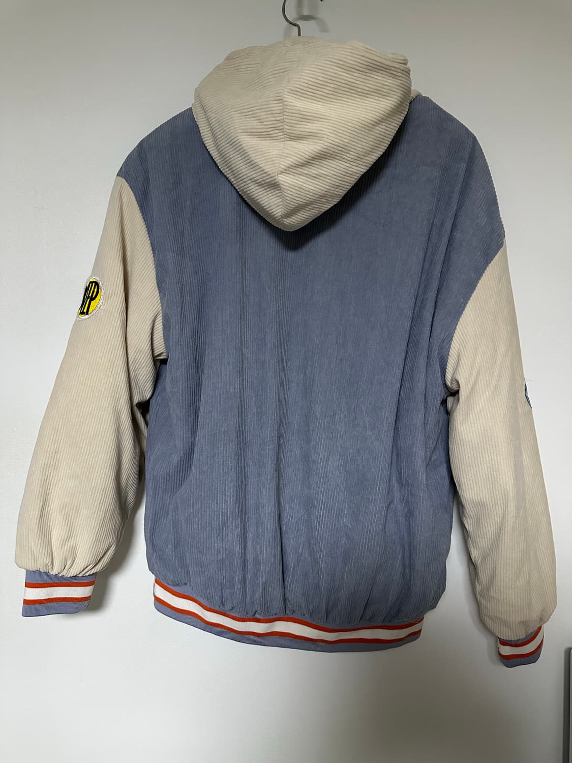 코듀로이 배색 후드 야구 점퍼 상품이미지3