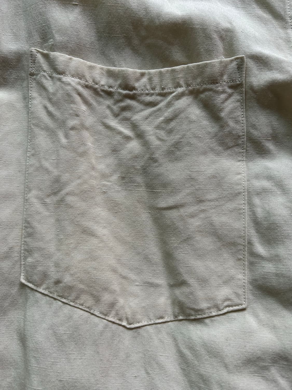 United arrows 레이온 마 혼방 라운드 컬러 셔츠 상품이미지3