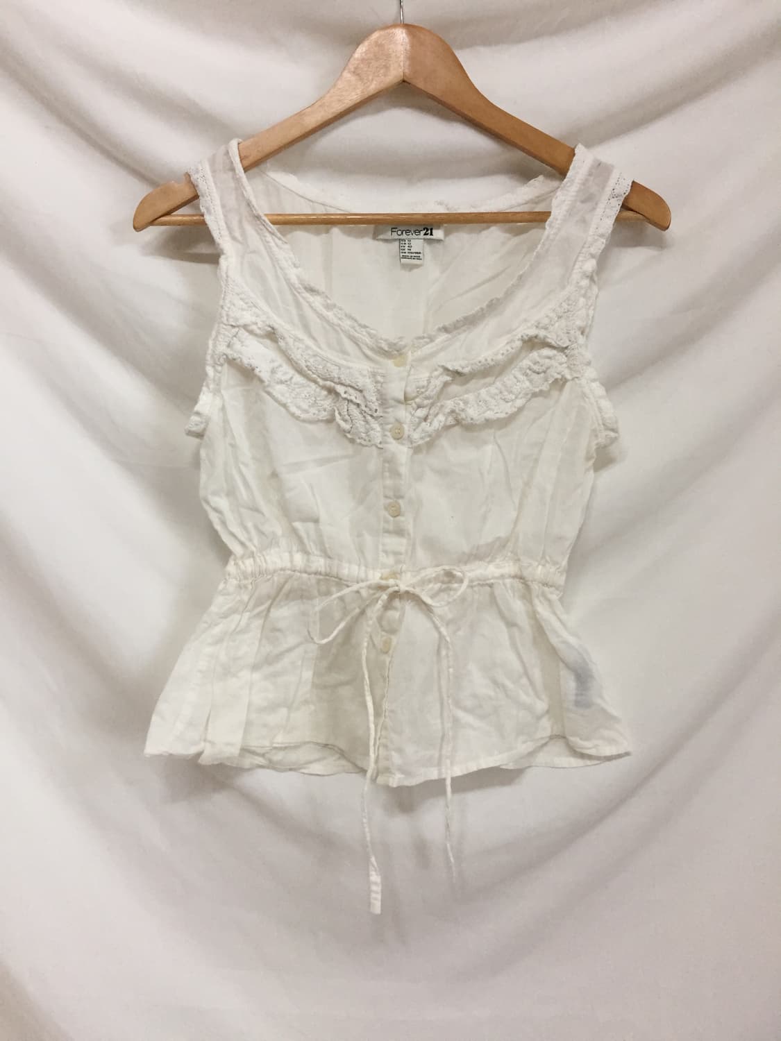 Forever 레이스 리본 나시 상품이미지4