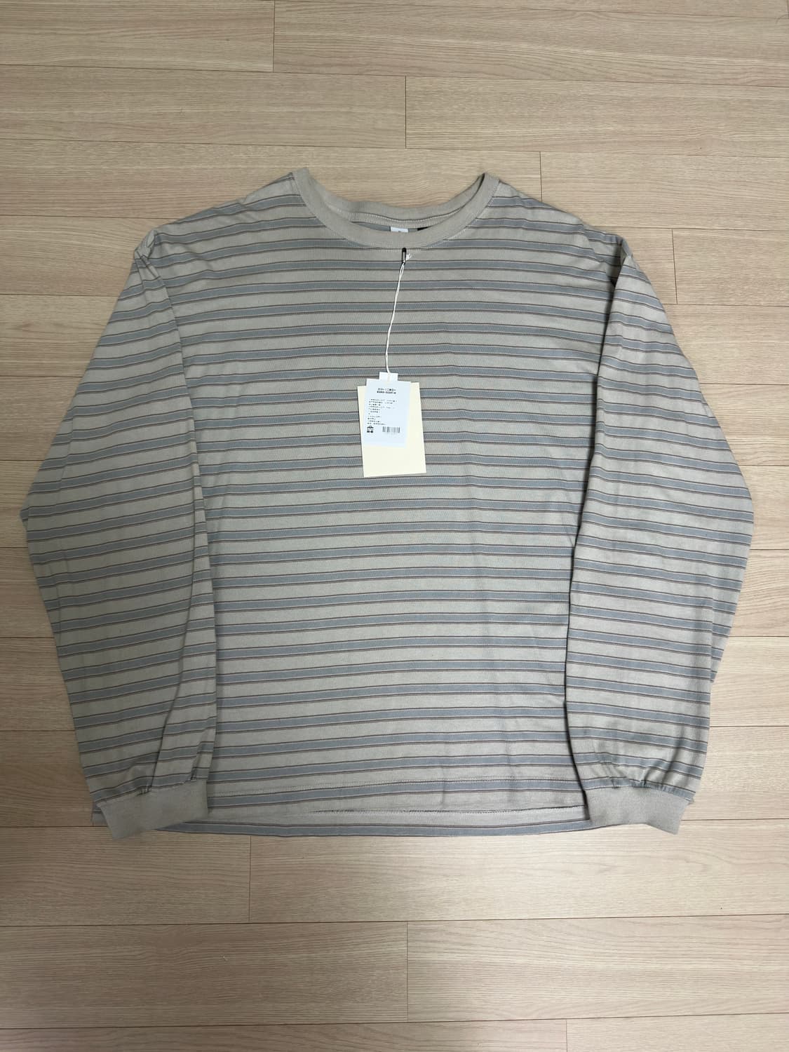 (3)(초판) 폴리테루 스트라이프 롱슬리브 에크루 상품이미지2