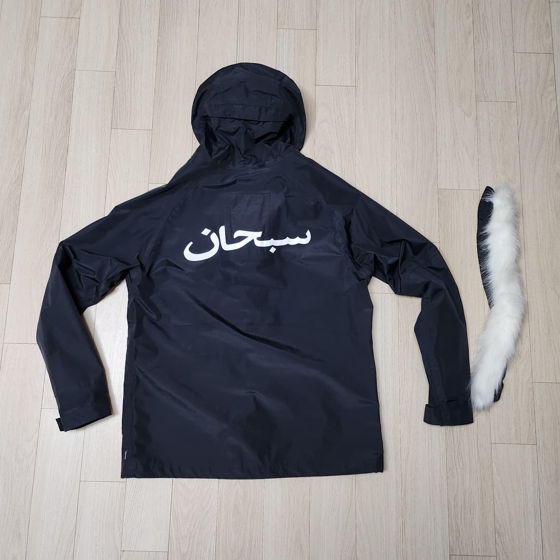 슈프림 테이프드 심 아라빅 자켓 블랙 M 상품이미지3