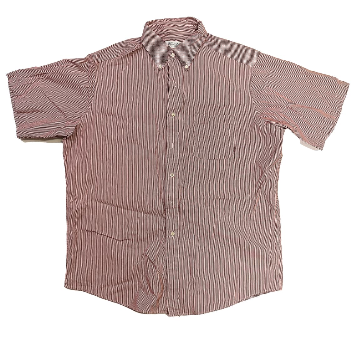 Brooks Brothers 스트라이프 반팔 셔츠 16½ (2XL) 상품이미지1