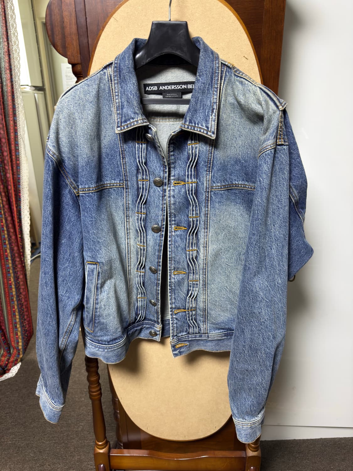 앤더슨벨 웨이브 데님 자켓 상품이미지2