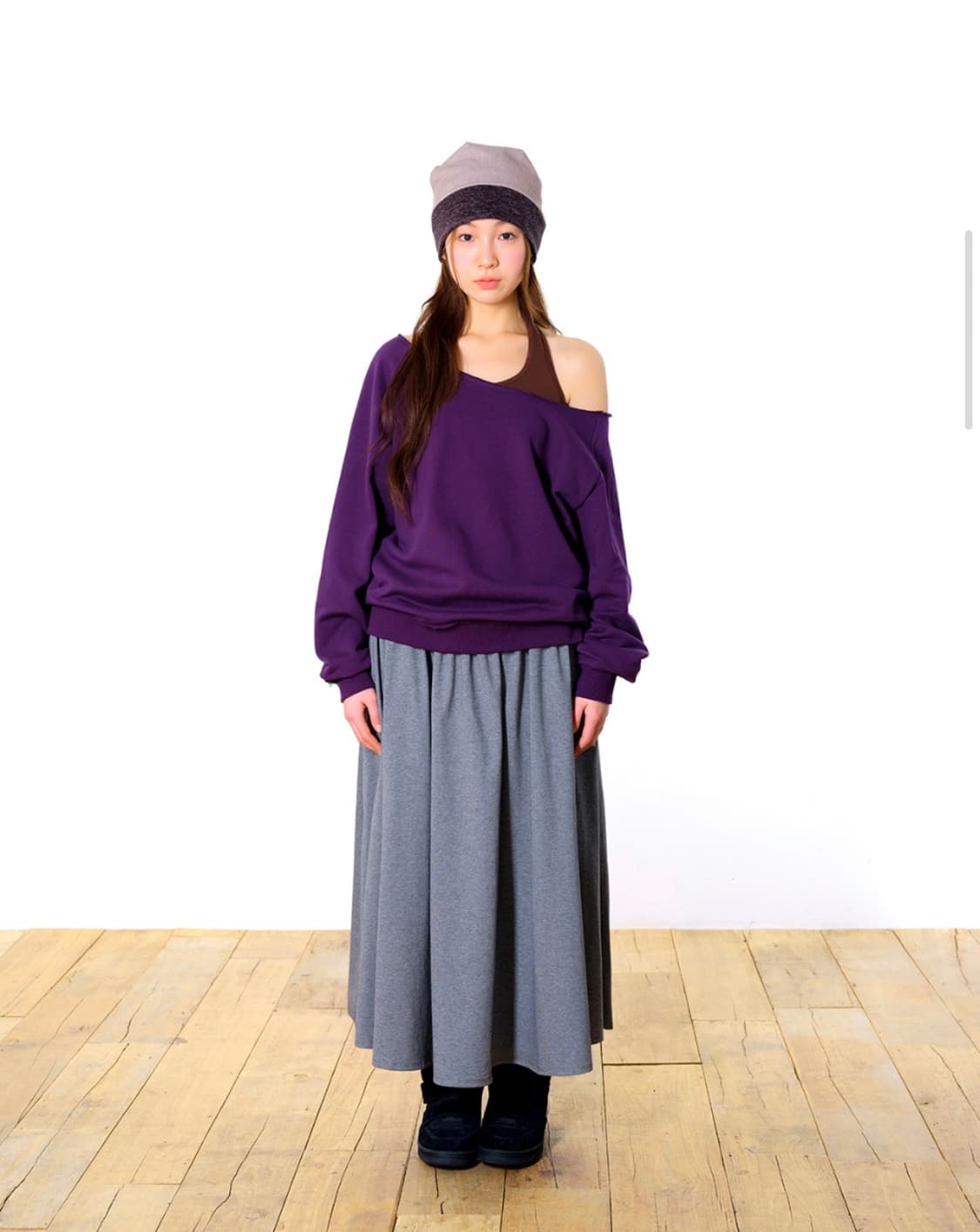 코이세이오038) Off-Shoulder Sweatshirt PP M 상품이미지4
