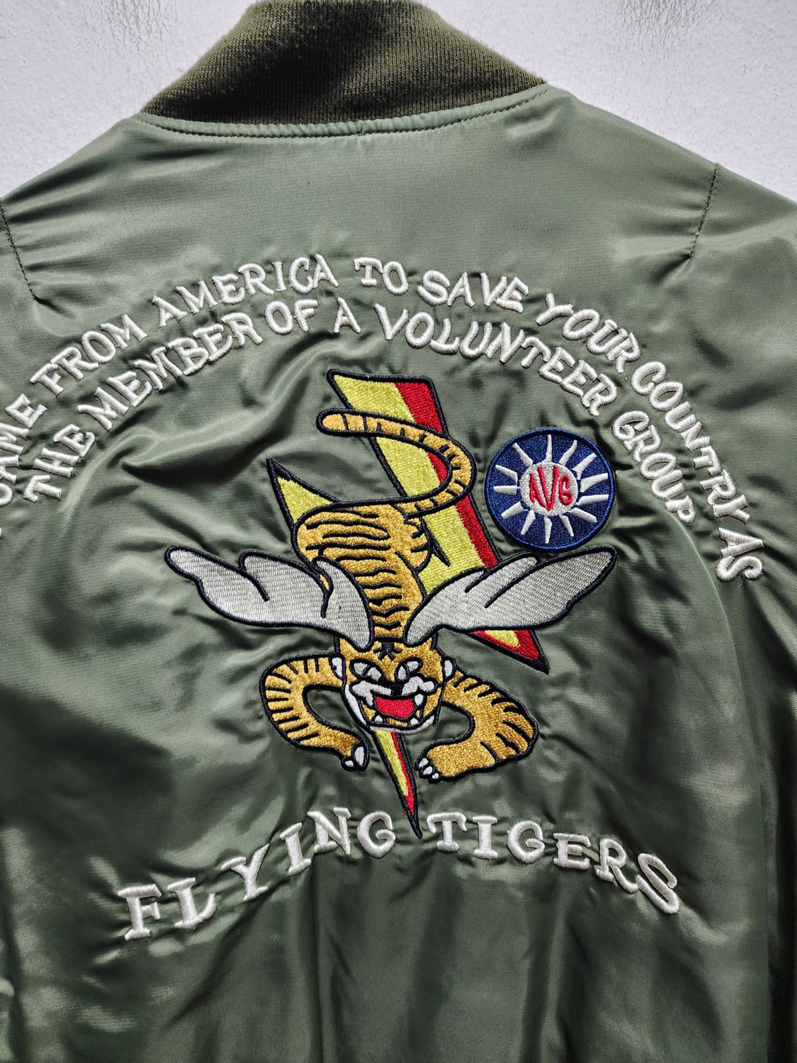 플라잉타이거 자수로고 항공점퍼  상품이미지5