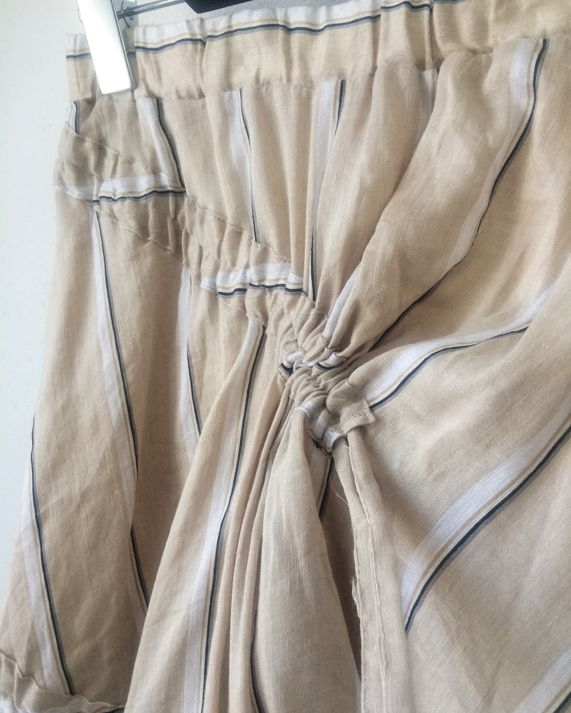 Shirring point stripe pattern skirt 상품이미지5